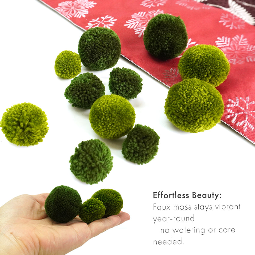 Japanese Shigaraki Pottery with Faux Moss – Zen-Inspired Decorative Piece