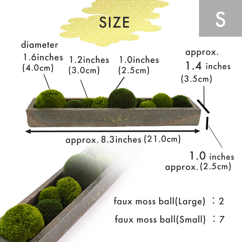 Japanese Shigaraki Pottery with Faux Moss – Zen-Inspired Decorative Piece