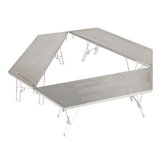 CAPTAIN STAG Stainless steel fire grill table