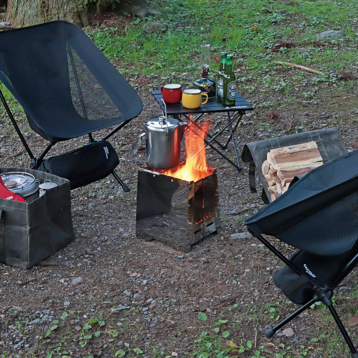 CAPTAIN STAG Camping fire boost stove,fire pit