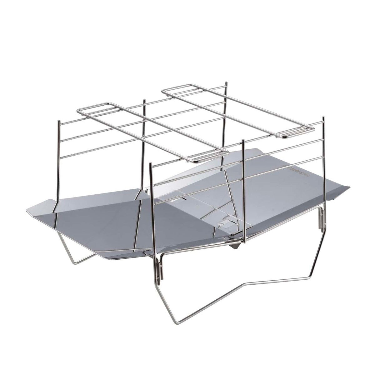 CAPTAIN STAG Portable Stainless Steel Grill and Fire Pit