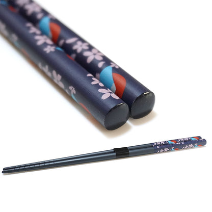 Japanese Chopsticks – Sakura, Fuji, Sushi Designs –Natural bamboo, Non-Slip, Hand-Friendly – Traditional Japanese utensils