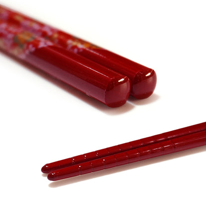 Japanese Chopsticks – Sakura, Fuji, Sushi Designs –Natural bamboo, Non-Slip, Hand-Friendly – Traditional Japanese utensils