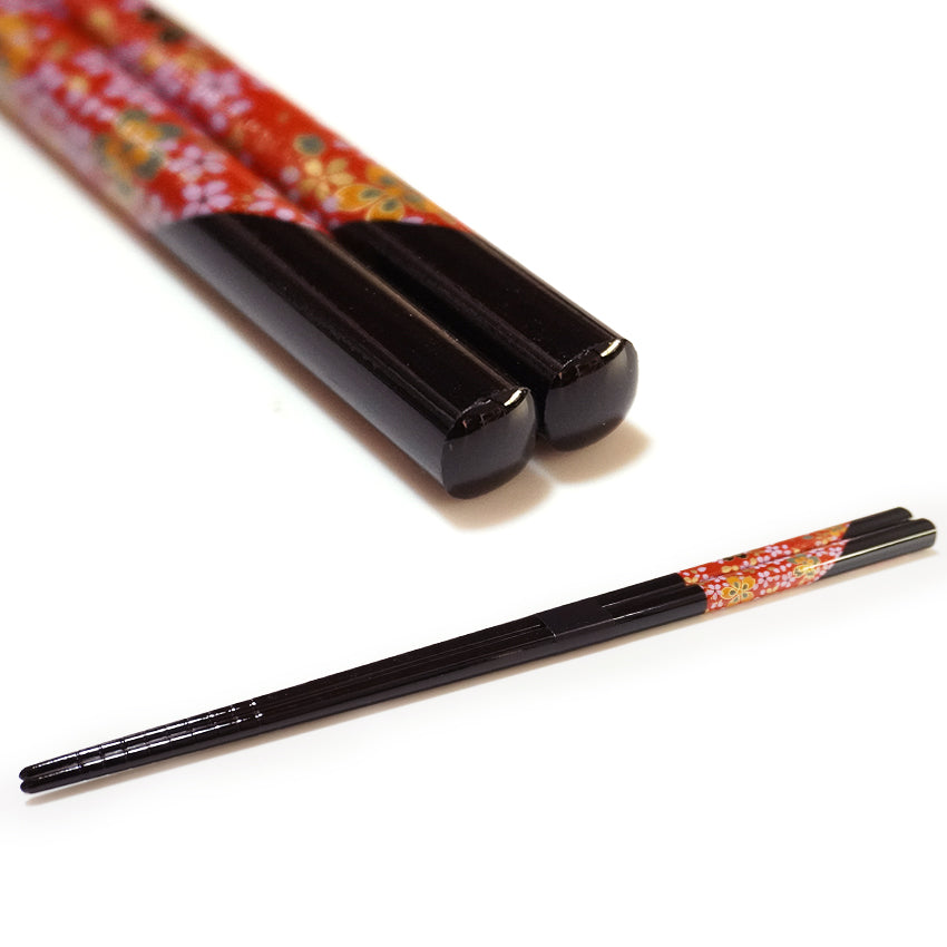 Japanese Chopsticks – Sakura, Fuji, Sushi Designs –Natural bamboo, Non-Slip, Hand-Friendly – Traditional Japanese utensils