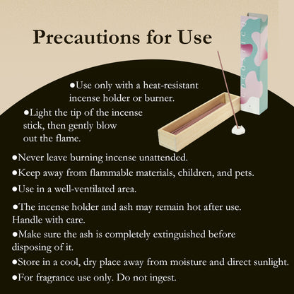 COCOSTICQ Japanese Luxury Incense Sticks for Relaxation & Self-Care – Elegant Low Smoke Home Fragrance, Mango, Wine, Cherry Blossom, Green Tea, Mandarin Orange