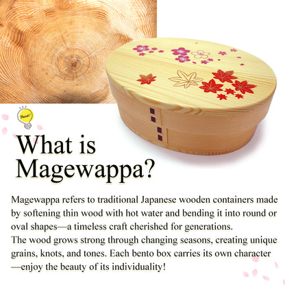Magewappa Wooden Lunch Box Echoes of spring and fall
