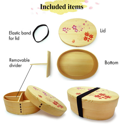 Magewappa Wooden Lunch Box Echoes of spring and fall