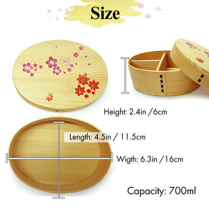 Magewappa Wooden Lunch Box Echoes of spring and fall