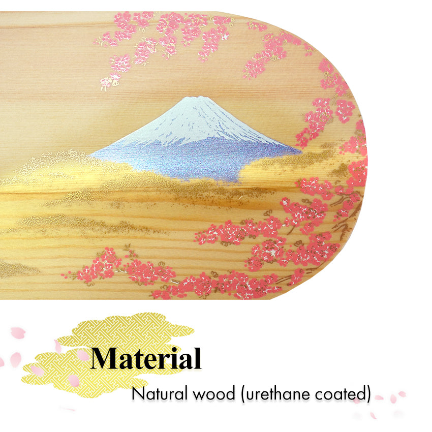 Magewappa Wooden Lunch Box Harmony of Fuji and Cherry Blossoms