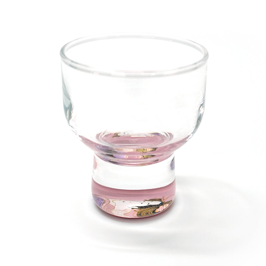 Japanese Art Glass Cup, Kishu Lacquerware Art Drinking Vessel ー Sharaku “Edo Spirit” Ukiyoe, Japanese Beauty portrays