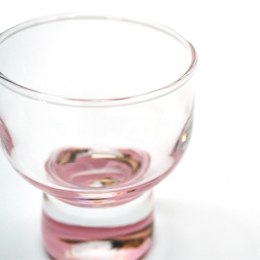 Japanese Art Glass Cup, Kishu Lacquerware Art Drinking Vessel ー Sharaku “Edo Spirit” Ukiyoe, Japanese Beauty portrays