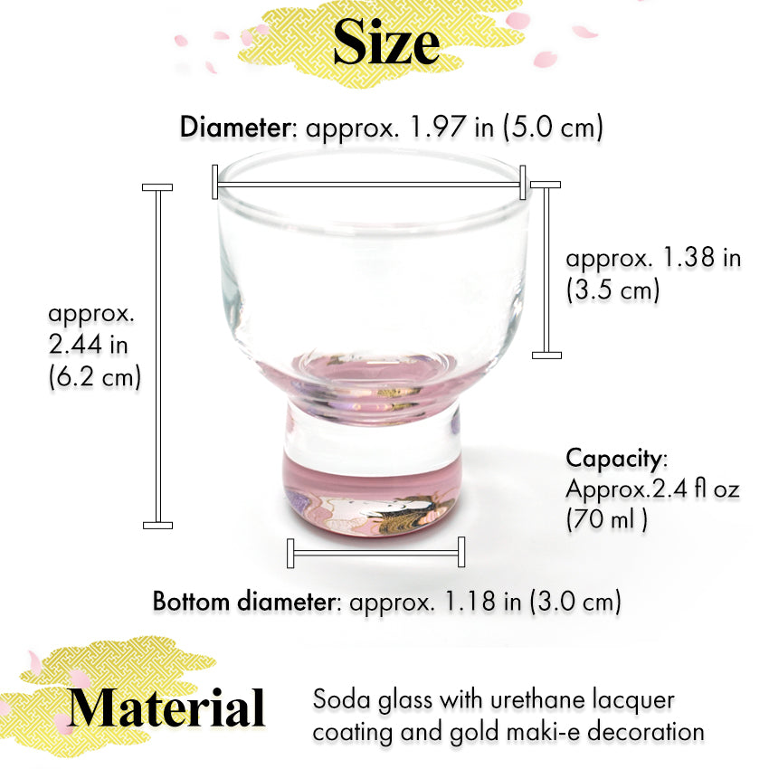 Japanese Art Glass Cup, Kishu Lacquerware Art Drinking Vessel ー Sharaku “Edo Spirit” Ukiyoe, Japanese Beauty portrays