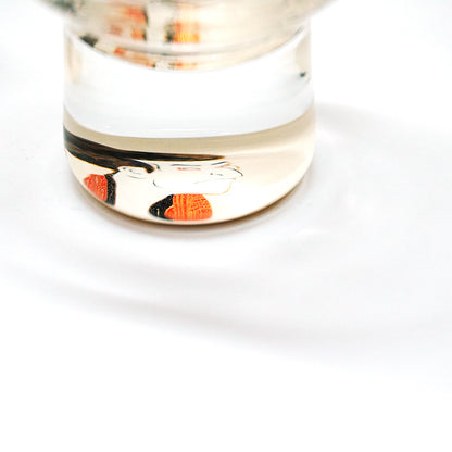 Japanese Art Glass Cup, Kishu Lacquerware Art Drinking Vessel ー Sharaku “Edo Spirit” Ukiyoe, Nusuke Edobei