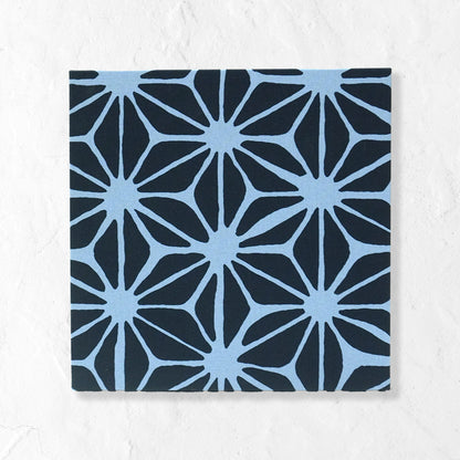 Japanese Fabric Panel – Hemp leaf pattern , Asanoha Design, traditional wall art