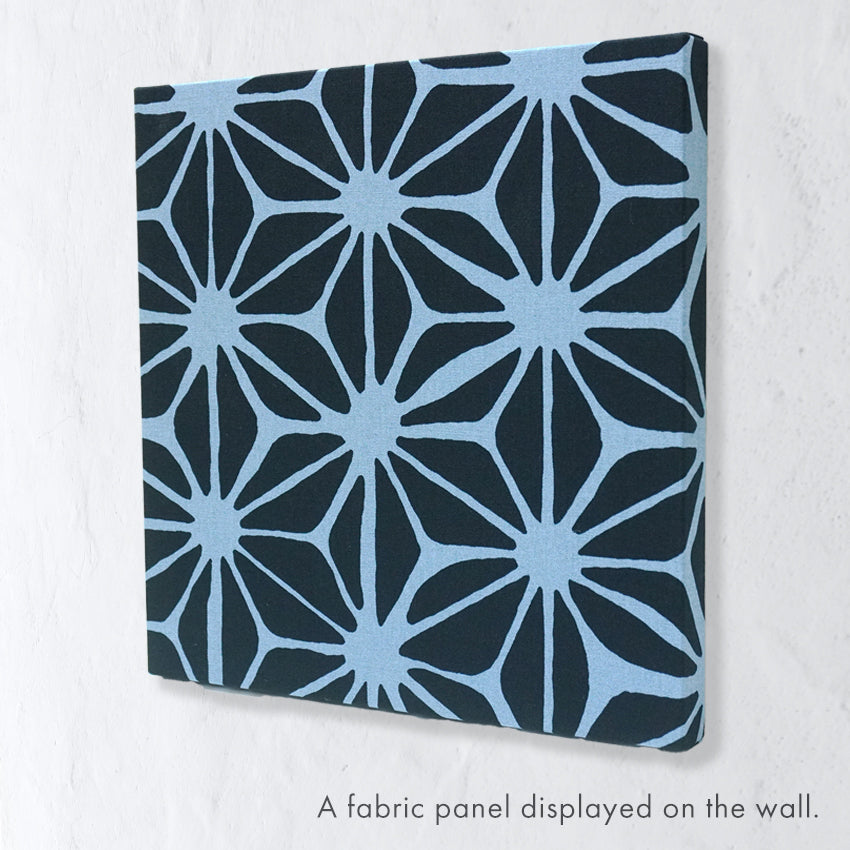 Japanese Fabric Panel – Hemp leaf pattern , Asanoha Design, traditional wall art