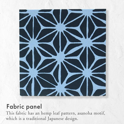 Japanese Fabric Panel – Hemp leaf pattern , Asanoha Design, traditional wall art