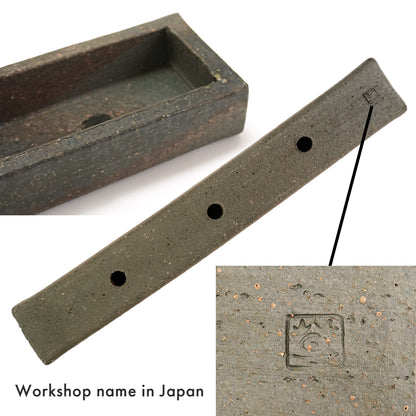 Japanese Shigaraki Pottery with Faux Moss – Zen-Inspired Decorative Piece