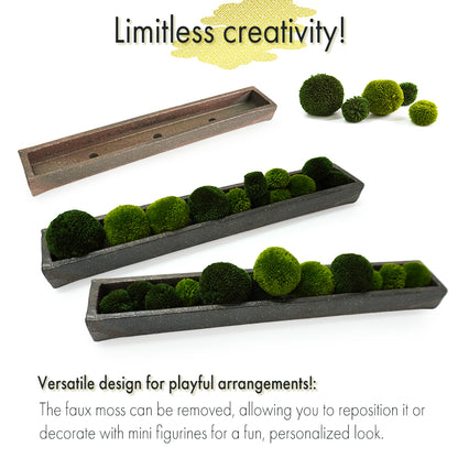 Japanese Shigaraki Pottery with Faux Moss – Zen-Inspired Decorative Piece