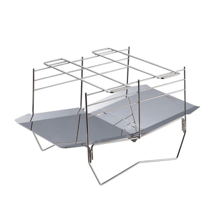 CAPTAIN STAG Portable Stainless Steel Grill and Fire Pit