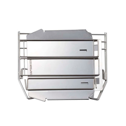 CAPTAIN STAG Portable Stainless Steel Grill and Fire Pit