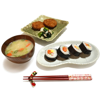 Japanese Washi Paper Design Chopsticks – Sakura, cherry blossoms Motif, Natural Wood, Lightweight & Non-Slip – Traditional Japanese utensils